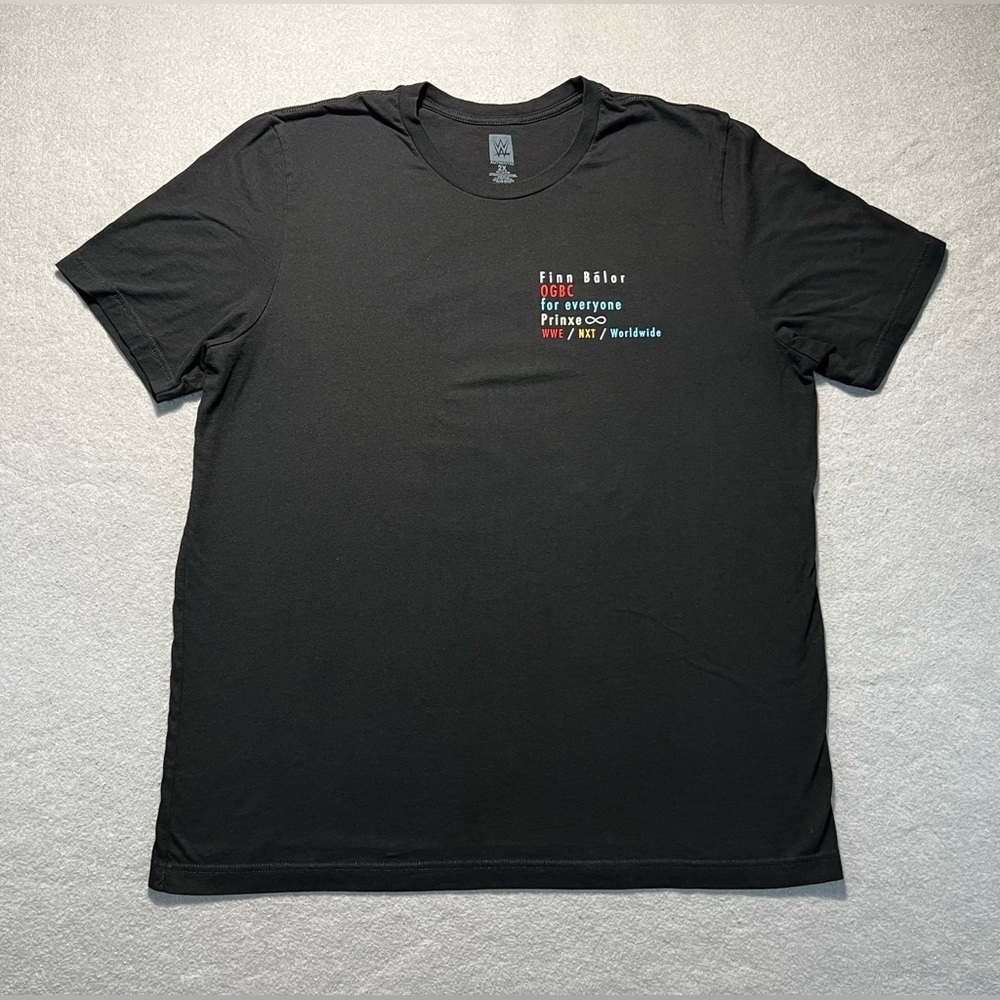 WWE NXT Finn Bálor OGBC For Everyone T-Shirt Men’s 2XL Black Cotton